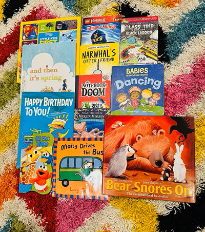 example of books being sent to one family
